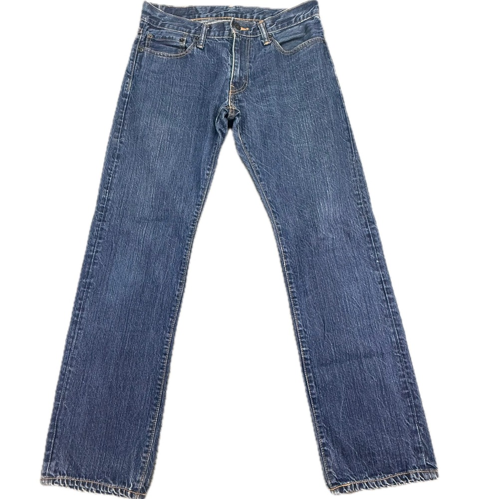 Levi's 514 Straight Fit Jeans Mens 32x32 Blue Denim 100% Cotton Classic Casual